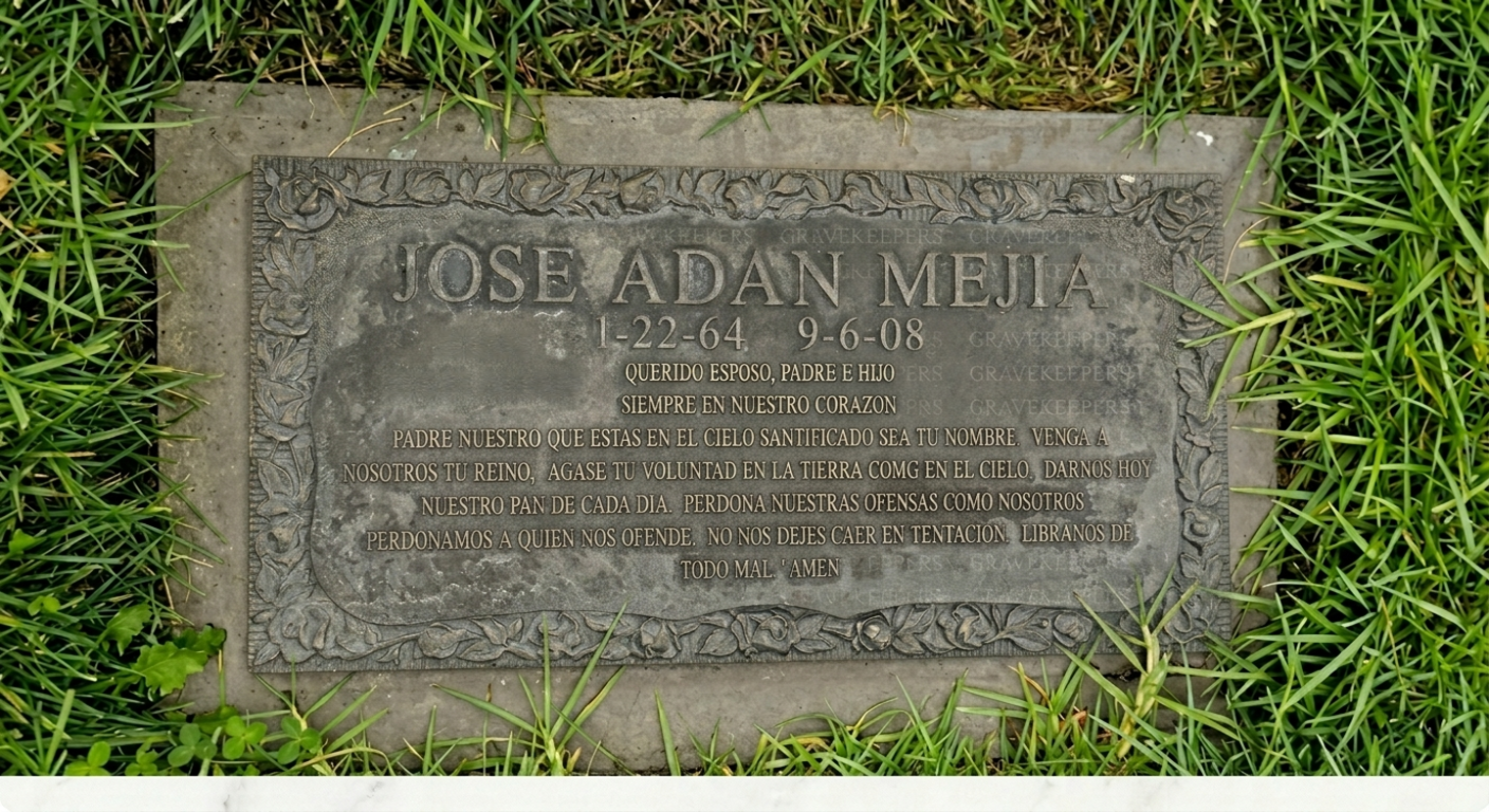 Headstone Before Cleaning